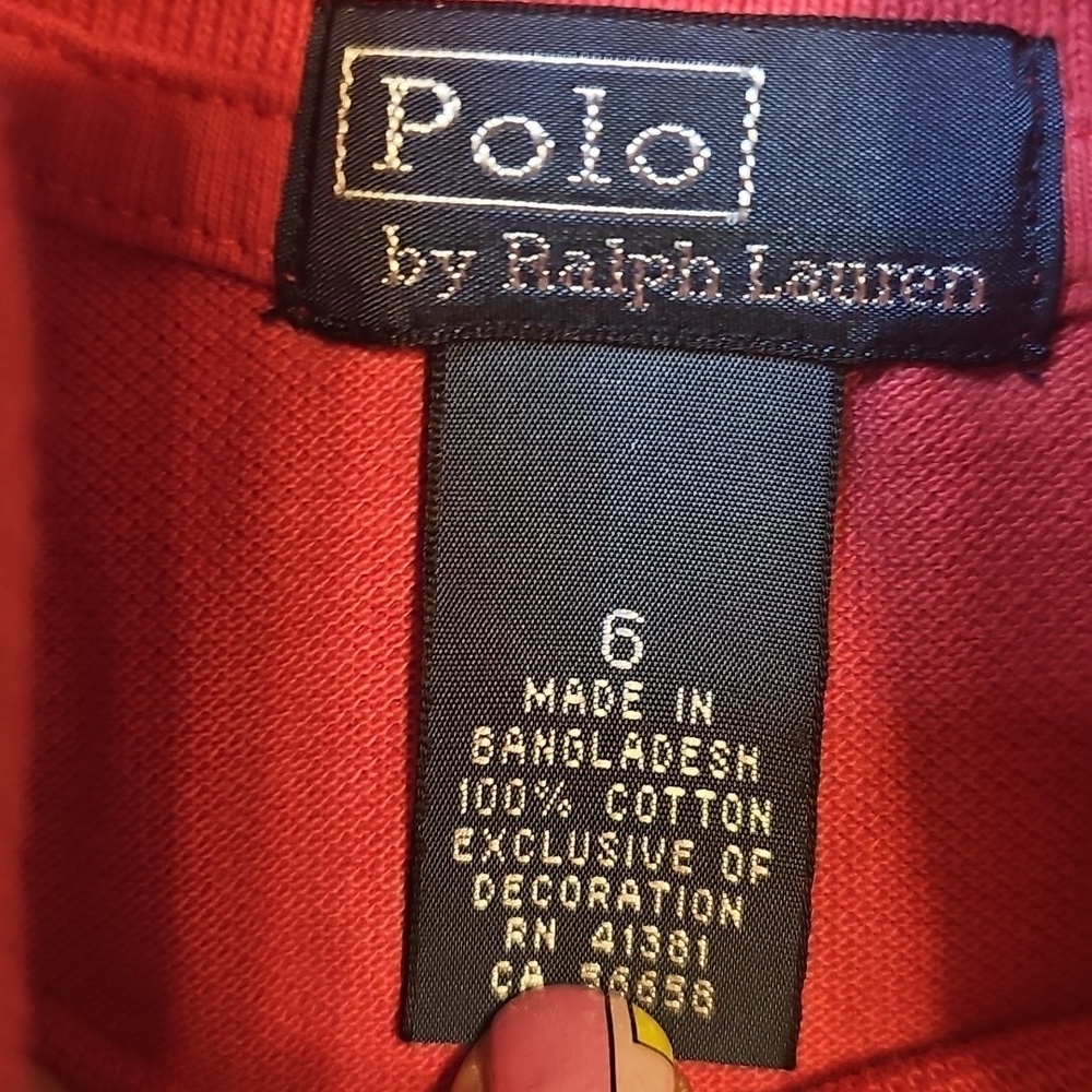 Polo by Ralph Lauren Red Classic Polo Shirt - Picture 2 of 3